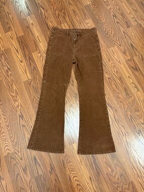American Eagle Outfitters Brown Corduroy Wide Leg Corduroys